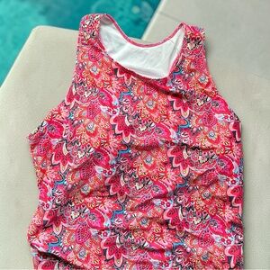 Red Paisley  2XL Racer back Tanking Top